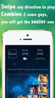 sexy or not ? - hot 2048 version with the hottest handsome men iphone screenshot 1