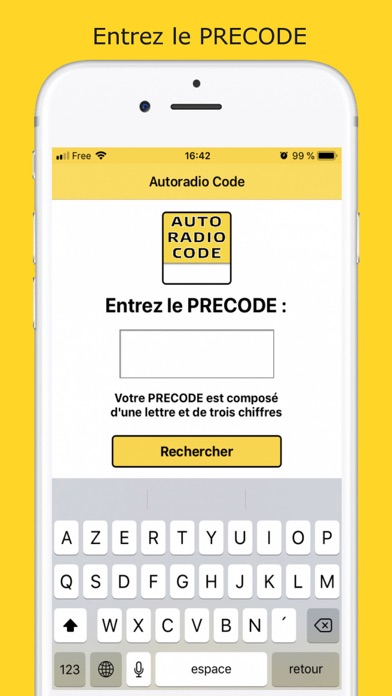 Screenshot #1 pour Autoradio Code Déblocage