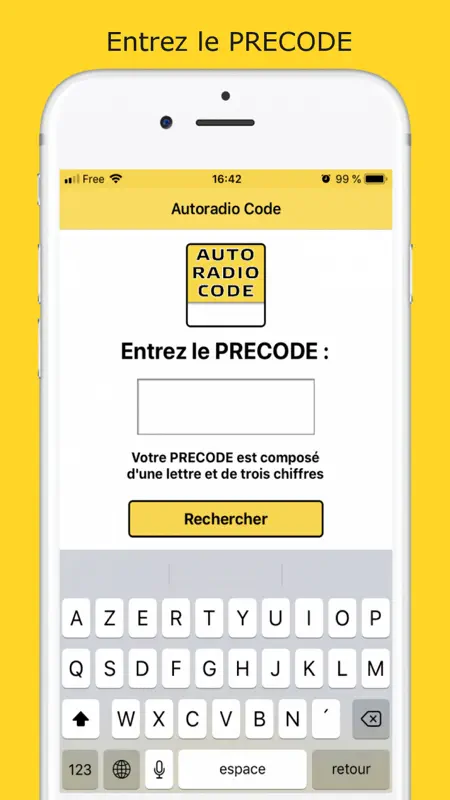 Autoradio Code Déblocage screenshot 1 of 4