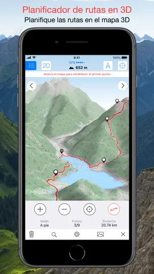 Captura de pantalla de Maps 3D PRO - Outdoor GPS en iPhone 4