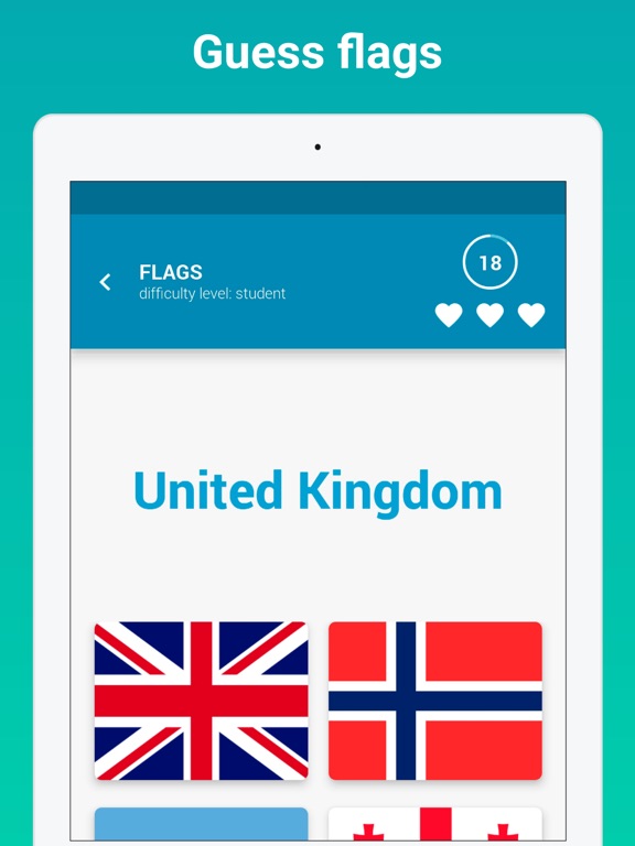 Screenshot #5 pour Flags and Capitals Quiz Game