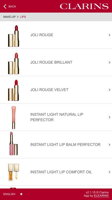 Clarins Product Library screenshot 3