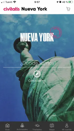 Captura de pantalla de Guía Nueva York Civitatis.com en iPhone 1