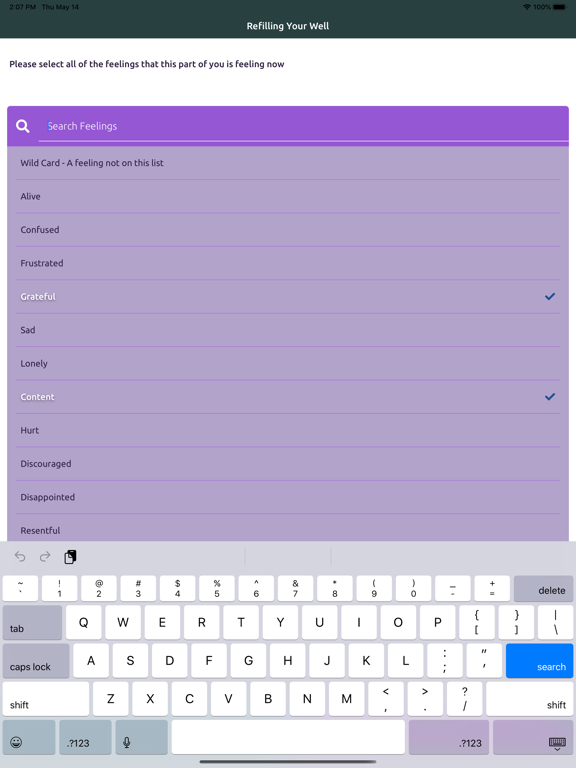 Screenshot #5 pour Refilling Your Well: Self care