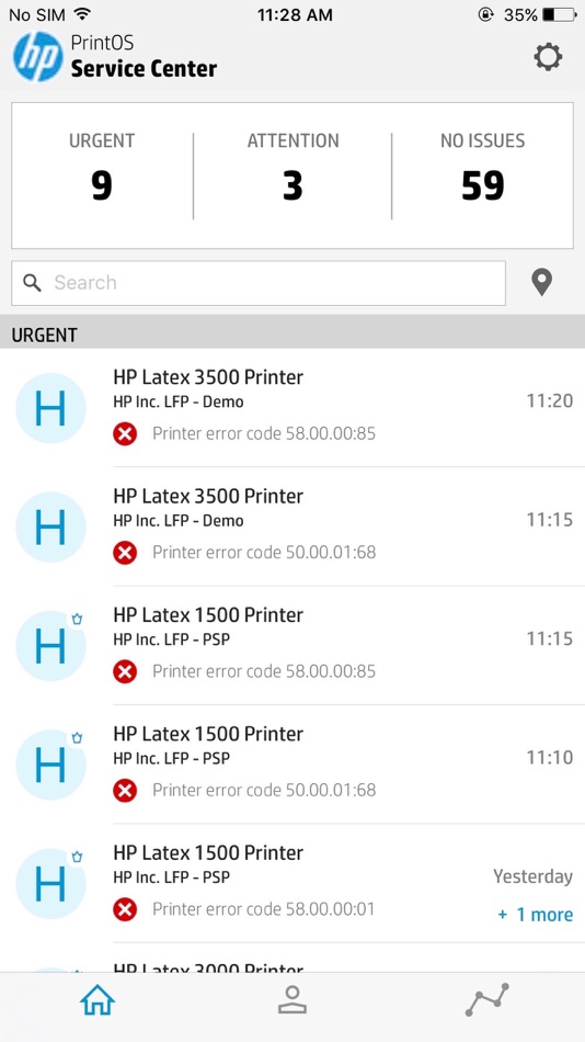 HP PrintOS Service Center - 3.1.1 - (iOS)