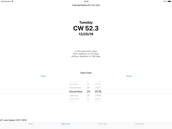 Screenshot #5 pour CalendarWeeksLite