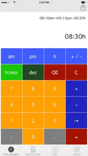 time.calc iphone screenshot 1