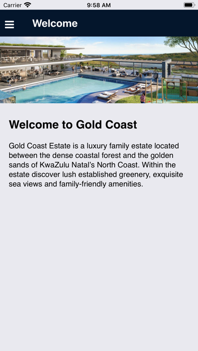 Gold Coast Resident's App Screenshot