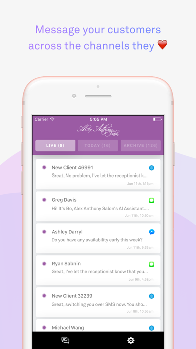 Mindbody Messenger (Bowtie) Screenshot