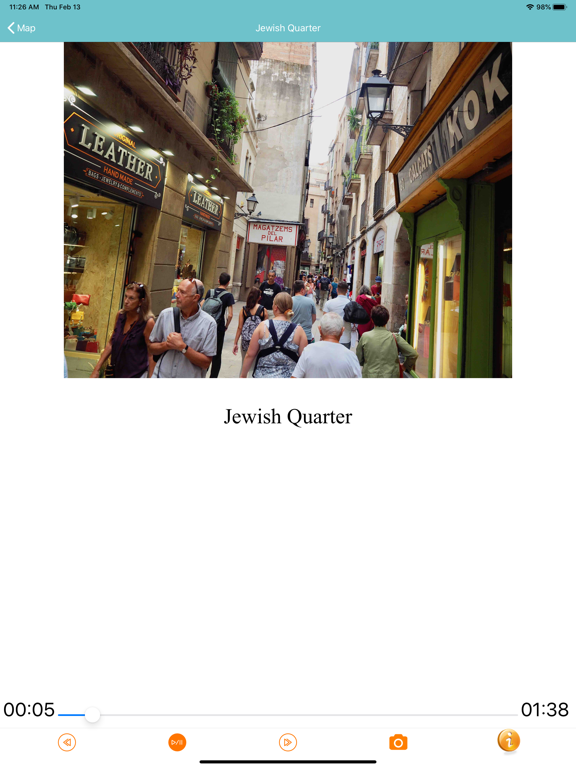 Barcelona Gothic Quarter iPad screenshot 5 - Travel app