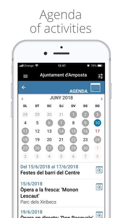City of Amposta App Screenshot