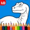 Dinosaur Coloring Book is one of the best dino painting game for kids and adults