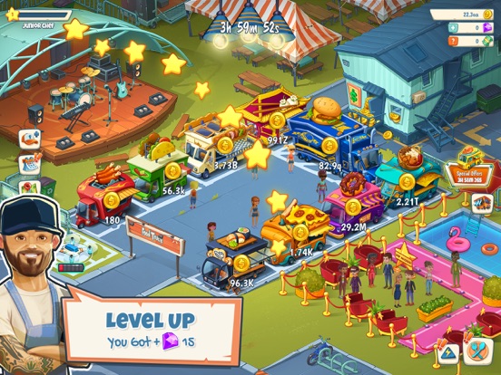 Idle Food Truck Tycoon™ iPad app afbeelding 5