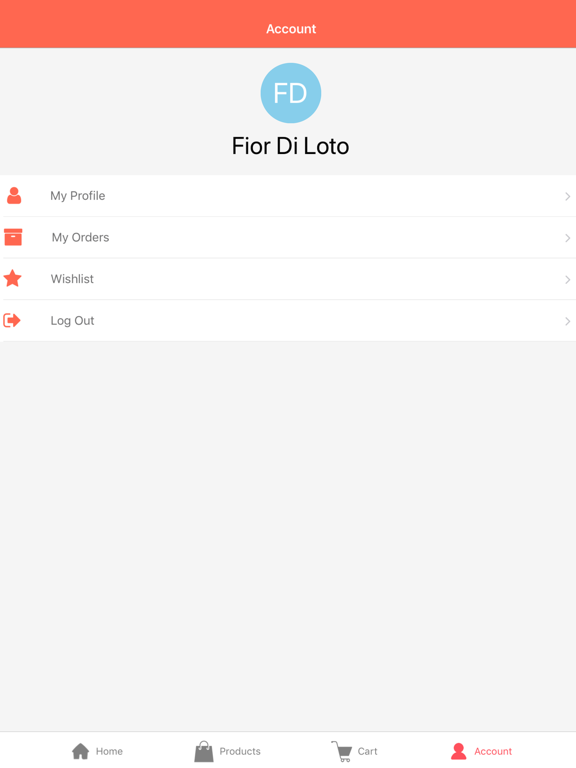 Fior Di Loto iPad screenshot 4 - Shopping app