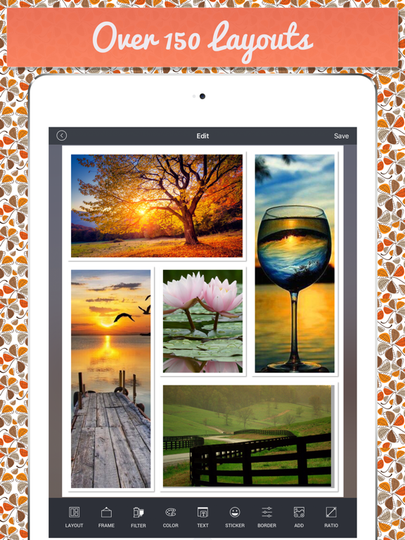 Fotocollage Maken Foto Editor iPad app afbeelding 2