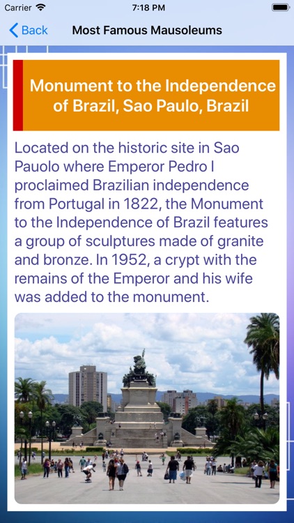 Most Famous Mausoleums app screenshot-3