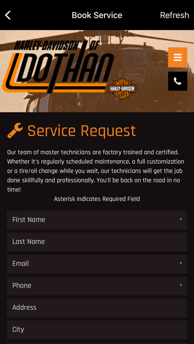 Harley-Davidson of Dothan Screenshot