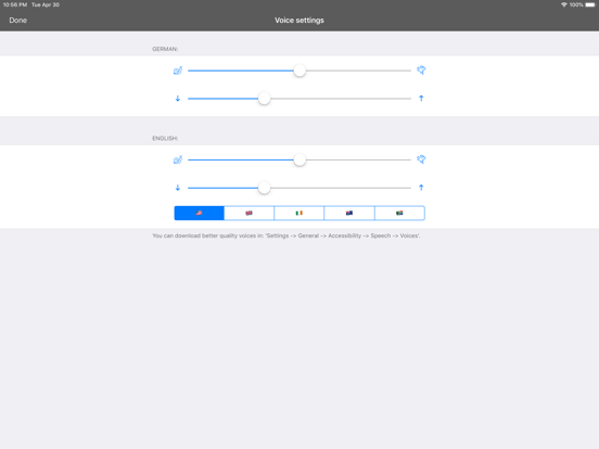 German Dictionary - offline iPad screenshot 5 - Reference app