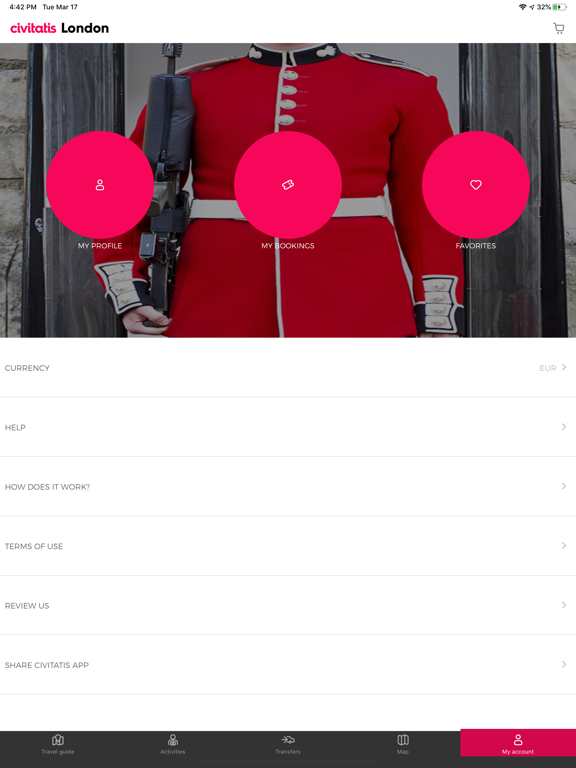 London Guide Civitatis.com iPad screenshot 5 - Travel app