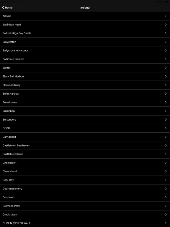 Ireland Tides iPad screenshot 4 - Weather app