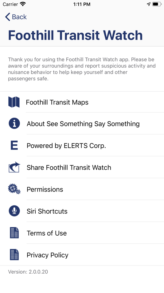 #3. Foothill Transit Watch (iOS) 由: ELERTS Corp