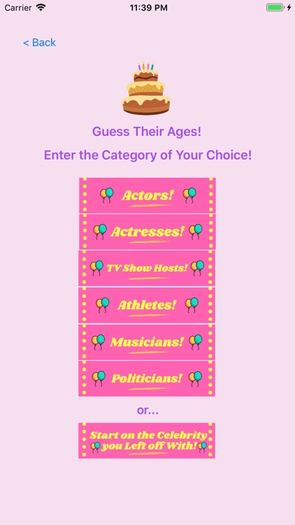 Celebrity Age Challenge