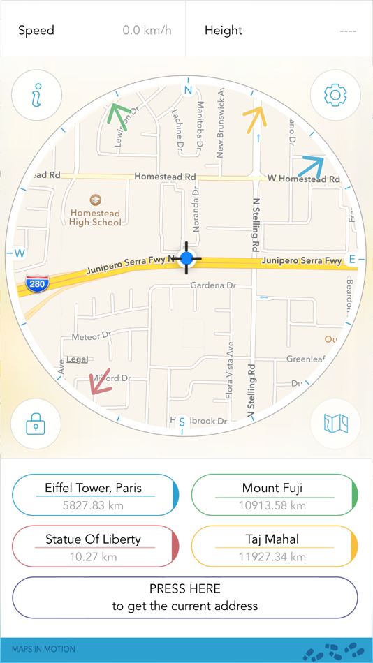 #1. Direction Compass With Maps (iOS) بواسطة: Chaviro Software