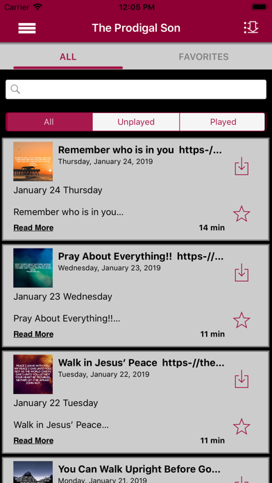Prodigal Son iPhone screenshot 3 - Lifestyle app