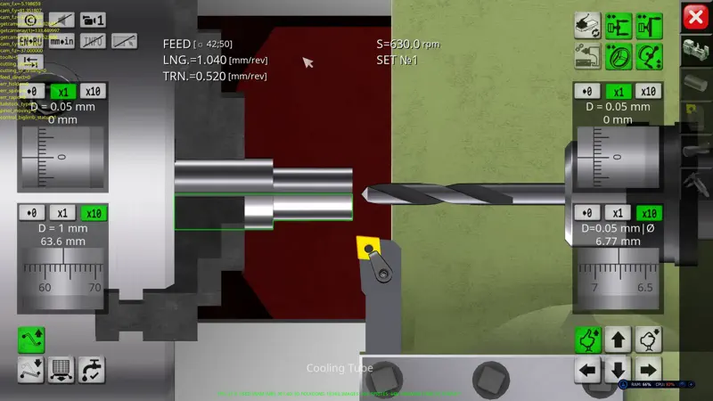 1K62 Lathe Simulator screenshot 2 of 10