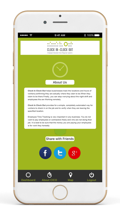 CLOCK IN CLOCK OUT Screenshot