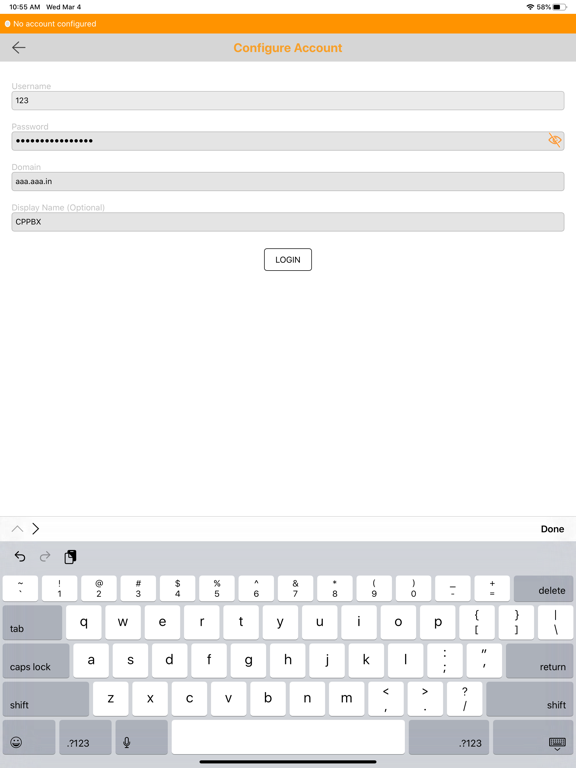 Cloud-PBX iPad screenshot 3 - Business app