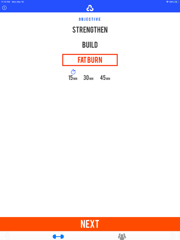 The Nomad Workout - Home & Gym iPad screenshot 2 - Health & Fitness app