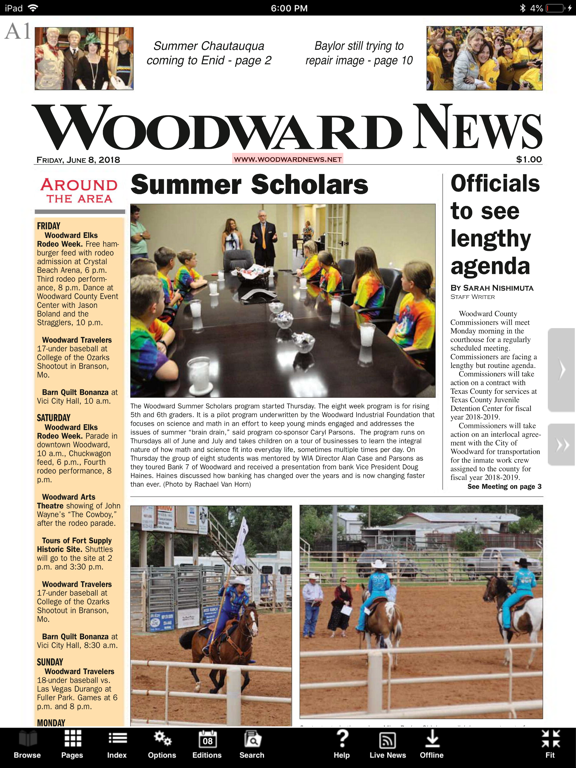 Woodward News iPad screenshot 4 - News app