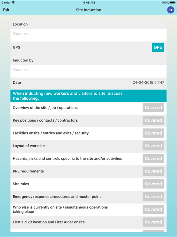 Screenshot #5 pour ThinkSafe Field Data