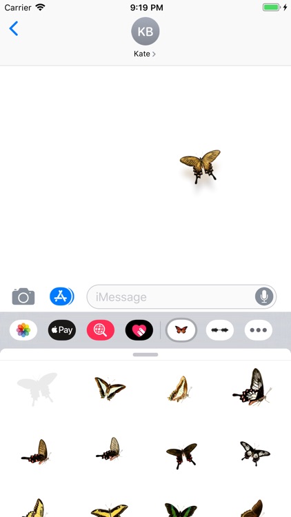 Vintage Butterflies Stickers