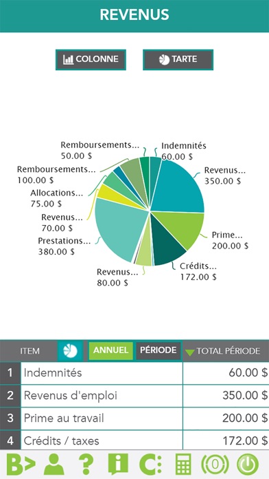 Budget en ligne Screenshot