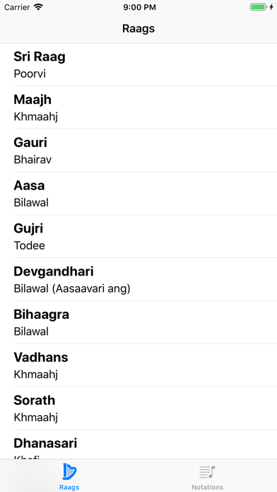 Raag Notes screenshot 2