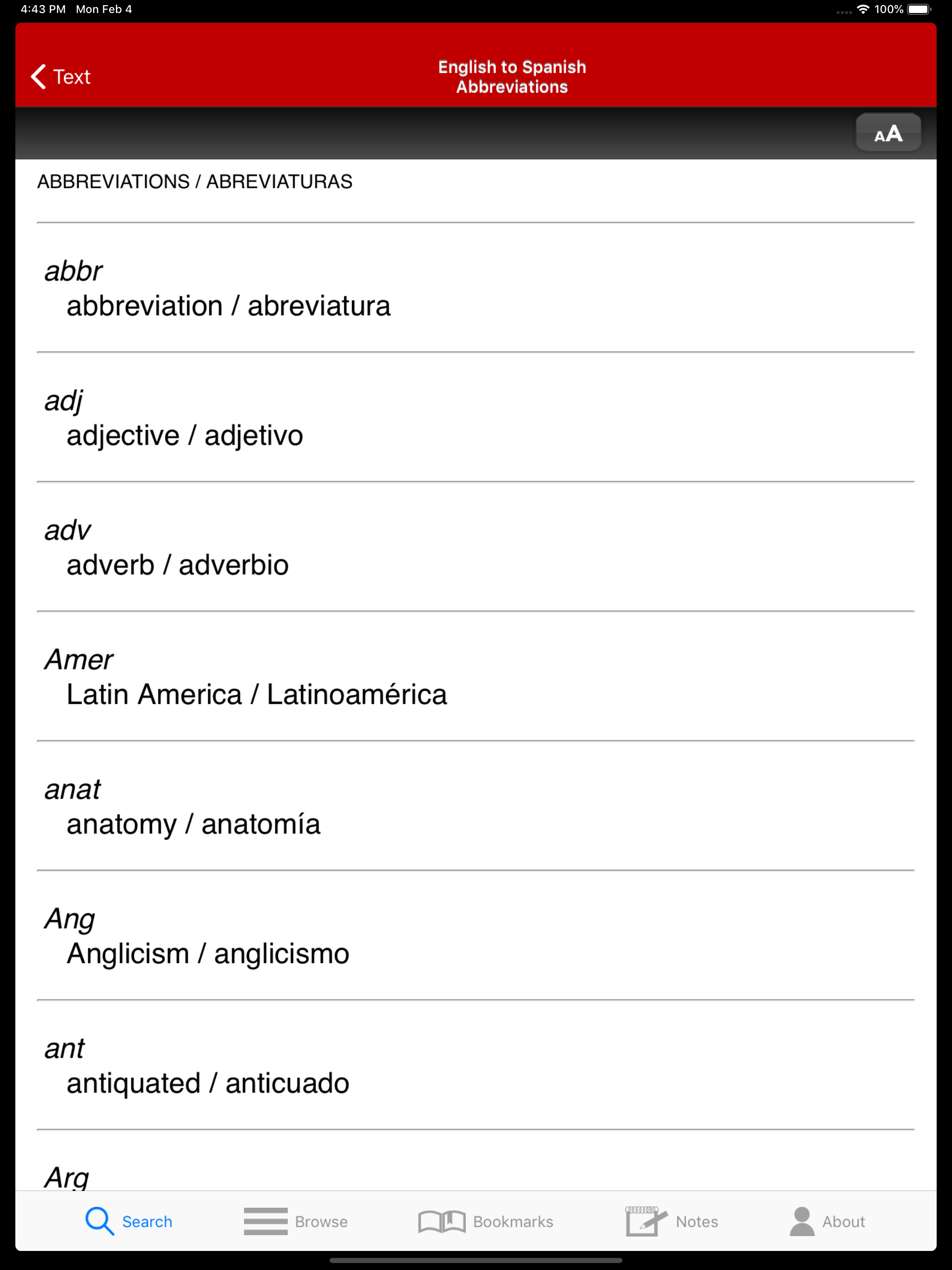 Eng-Span Medical Dictionary 4E screenshot 17