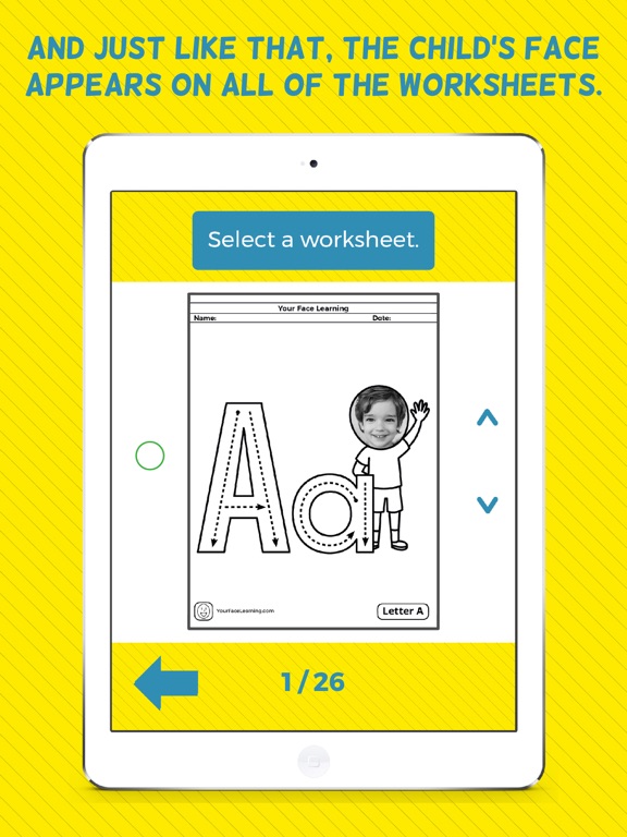 Your Face Learning iPad screenshot 4 - Education app