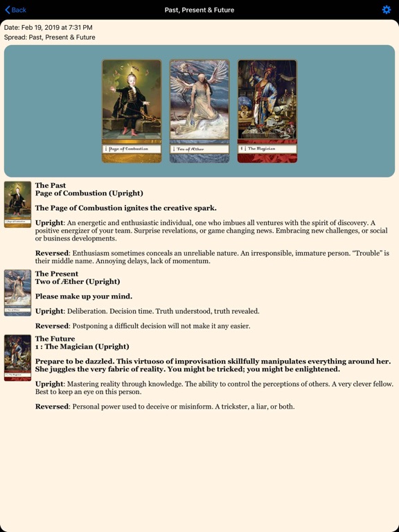 Boadicea's Tarot iPad screenshot 4 - Entertainment app