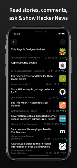 HACK for Hacker News Developer(圖2)-速報App