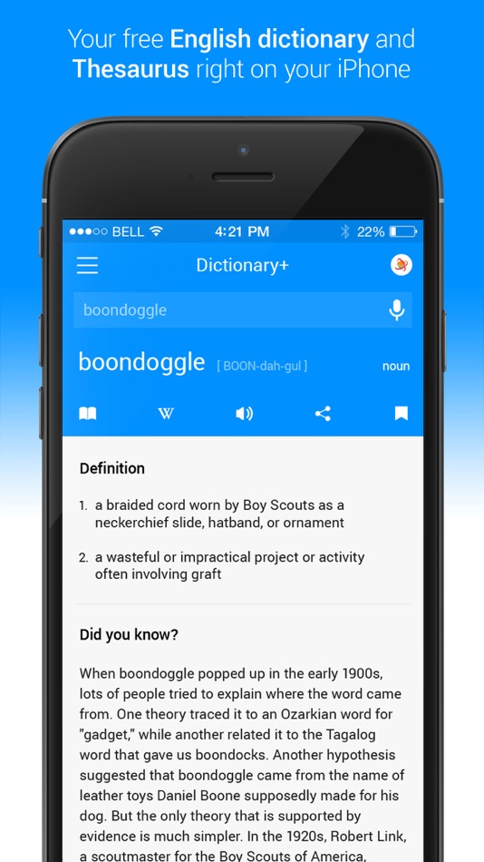 #1. Dictionary - English (iOS) 来自: XLabz Technologies Pvt. Ltd.
