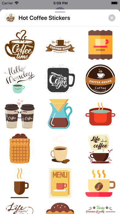 Hot Coffee Stickers screenshot 3