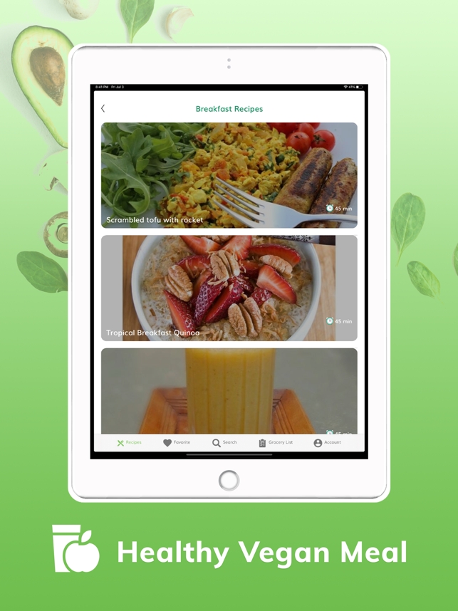 ‎Vegan Recipes - Plant Based Screenshot