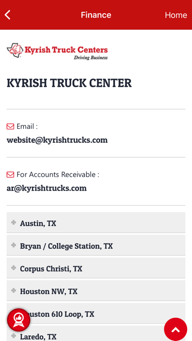 Kyrish Truck Centers Screenshot