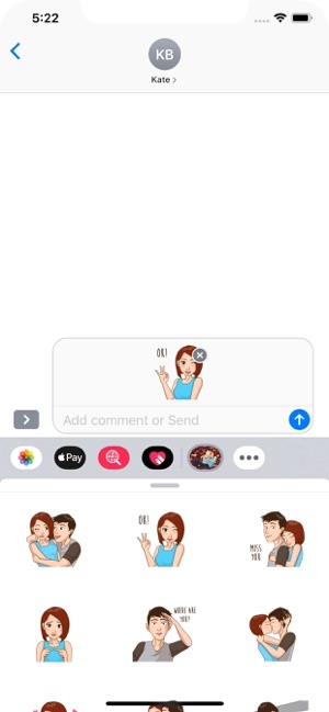 Romantic Couple Love Stickers(圖7)-速報App