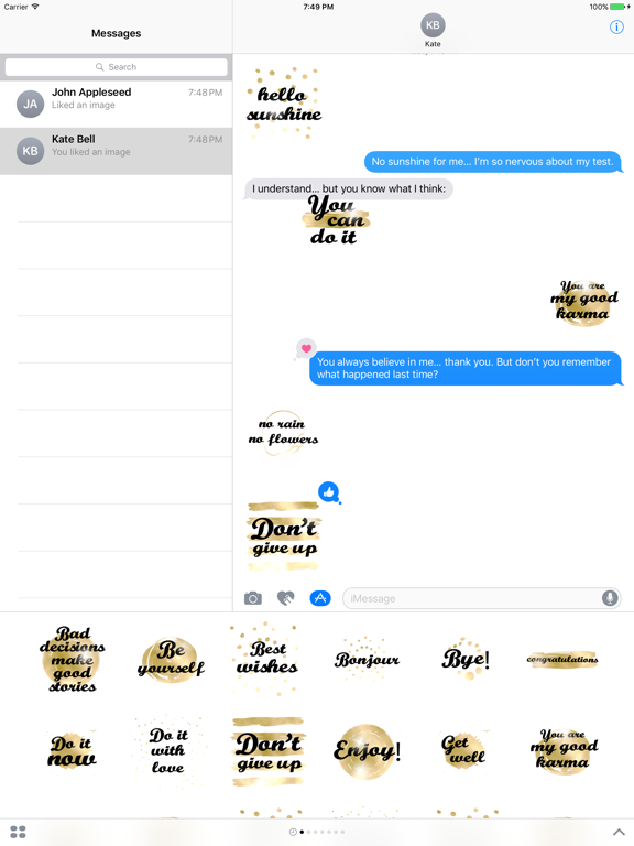 Screenshot #4 pour Think Positive Stickers