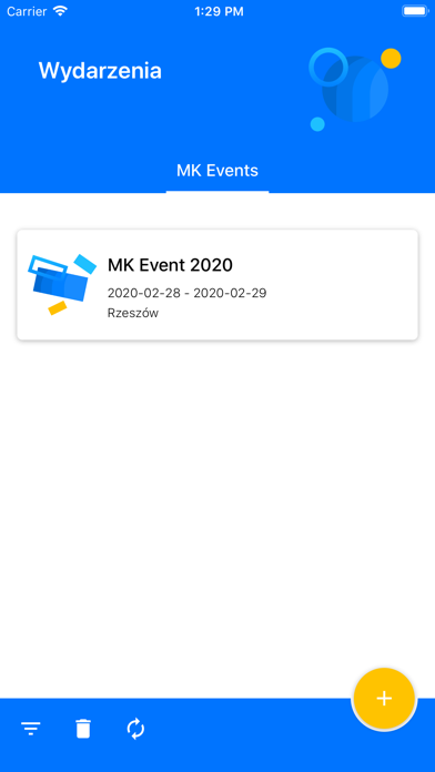 MK Events Screenshot