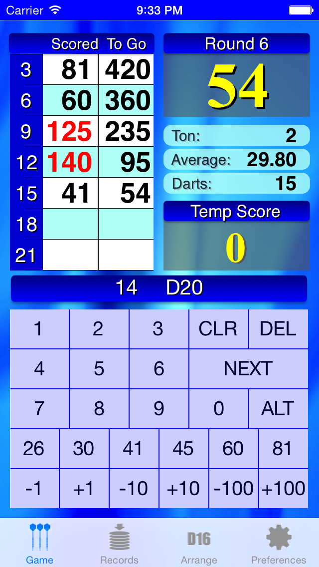 Hard Darts Scorer