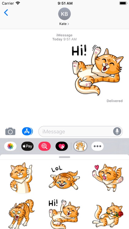 Cat Cattres Stickers Pack screenshot-3